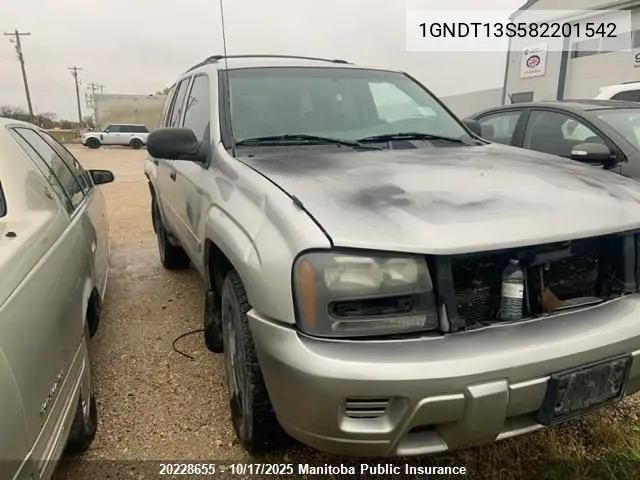 1GNDT13S582201542 2008 Chevrolet Trailblazer Ls