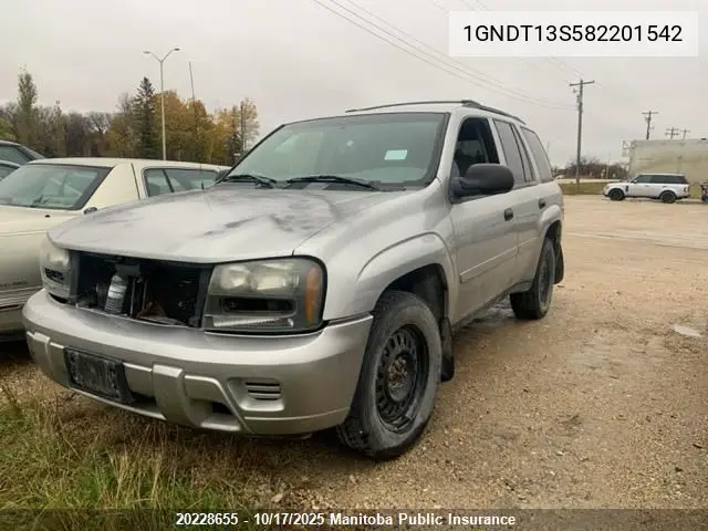 1GNDT13S582201542 2008 Chevrolet Trailblazer Ls