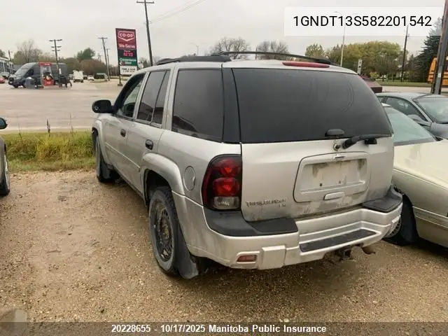 1GNDT13S582201542 2008 Chevrolet Trailblazer Ls