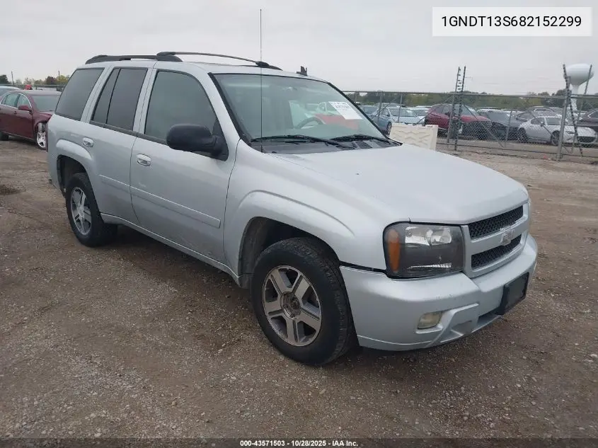 1GNDT13S682152299 2008 Chevrolet Trailblazer Lt