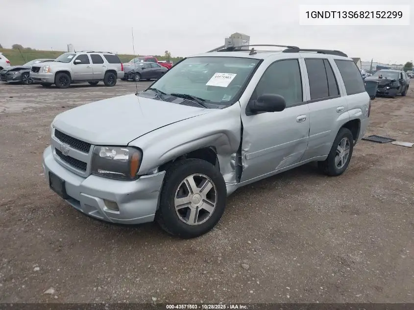 1GNDT13S682152299 2008 Chevrolet Trailblazer Lt