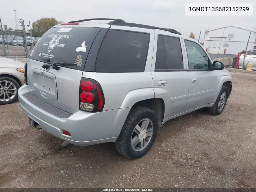 1GNDT13S682152299 2008 Chevrolet Trailblazer Lt