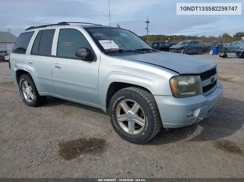 1GNDT13S582259747 2008 Chevrolet Trailblazer Lt