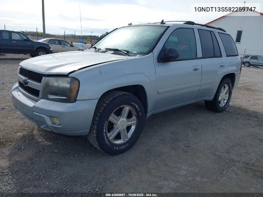 1GNDT13S582259747 2008 Chevrolet Trailblazer Lt