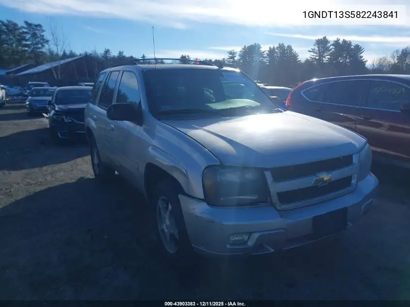 1GNDT13S582243841 2008 Chevrolet Trailblazer Lt