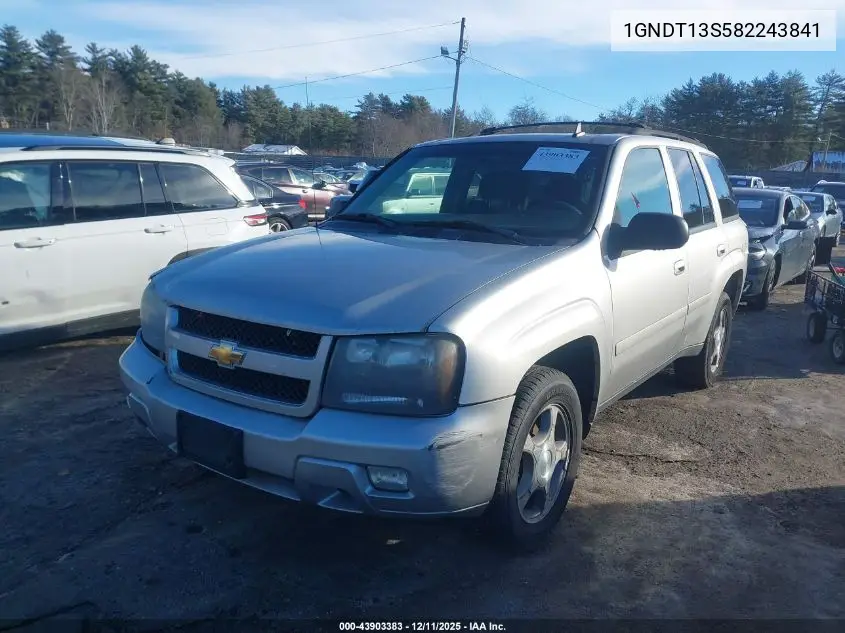 1GNDT13S582243841 2008 Chevrolet Trailblazer Lt