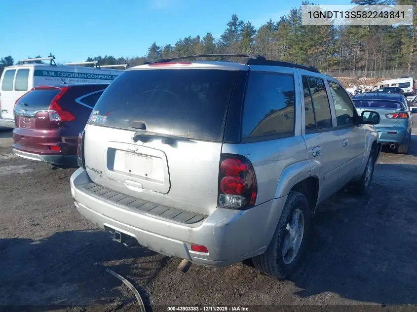 1GNDT13S582243841 2008 Chevrolet Trailblazer Lt