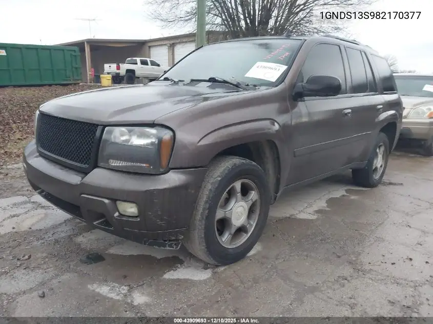 1GNDS13S982170377 2008 Chevrolet Trailblazer Lt
