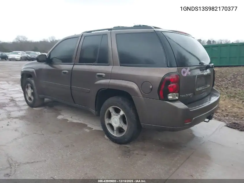 1GNDS13S982170377 2008 Chevrolet Trailblazer Lt