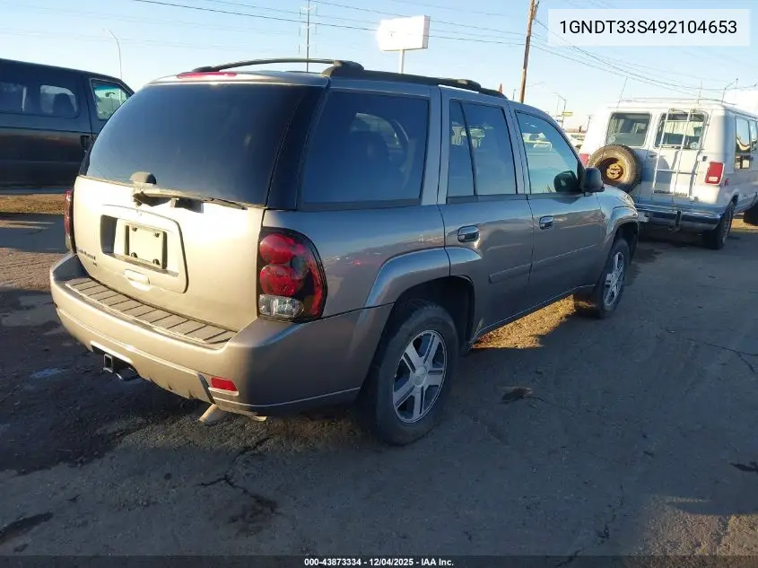 1GNDT33S492104653 2009 Chevrolet Trailblazer Lt