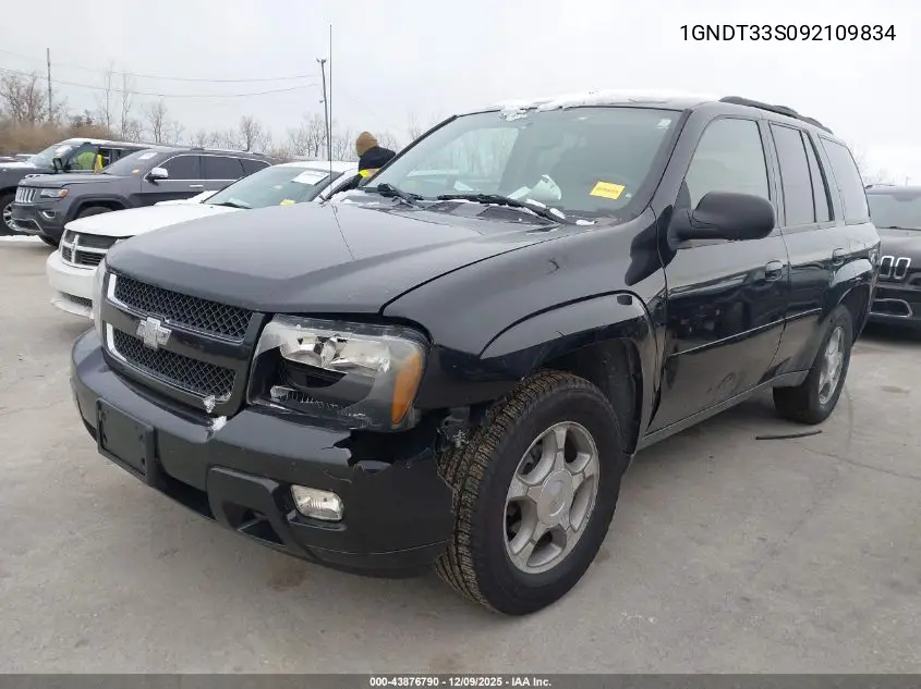 1GNDT33S092109834 2009 Chevrolet Trailblazer Lt