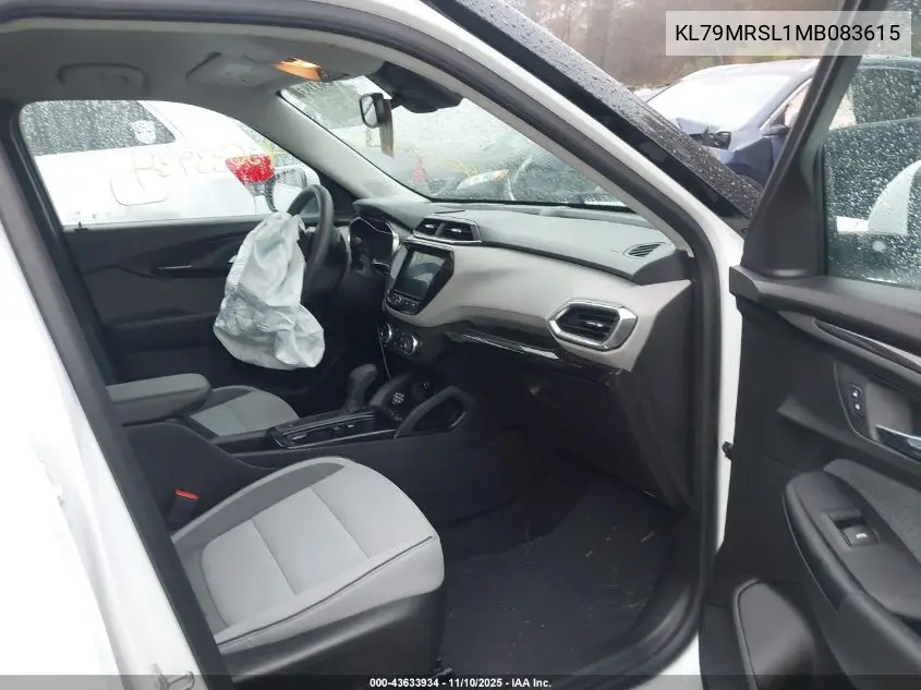 KL79MRSL1MB083615 2021 Chevrolet Trailblazer Awd Lt