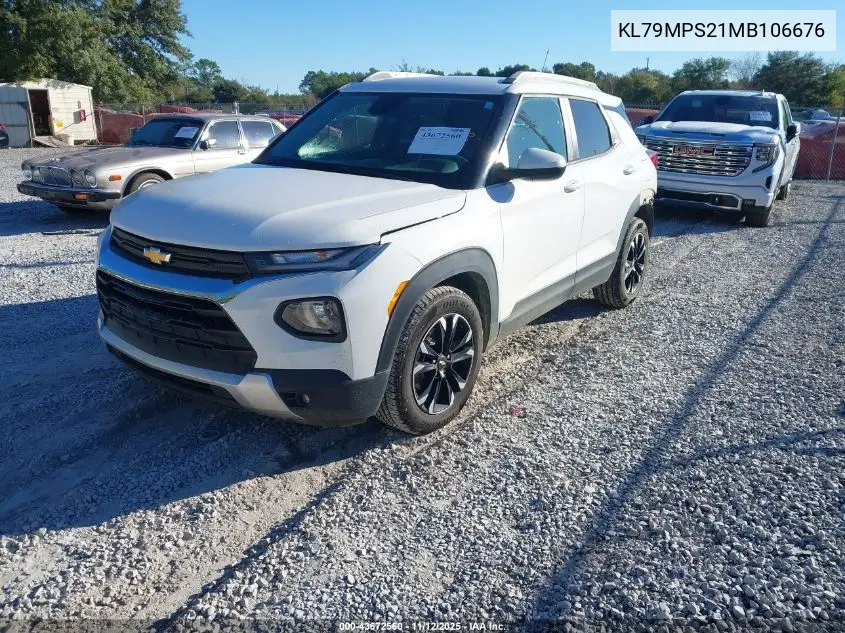 KL79MPS21MB106676 2021 Chevrolet Trailblazer Fwd Lt