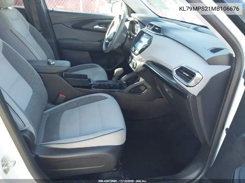 KL79MPS21MB106676 2021 Chevrolet Trailblazer Fwd Lt