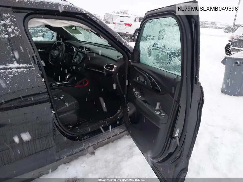 KL79MUSLXMB049398 2021 Chevrolet Trailblazer Awd Rs