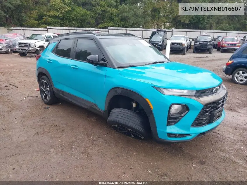 KL79MTSLXNB016607 2022 Chevrolet Trailblazer Fwd Rs