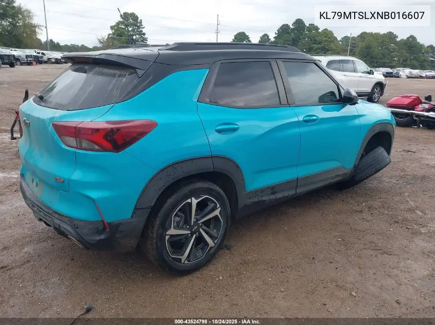 KL79MTSLXNB016607 2022 Chevrolet Trailblazer Fwd Rs