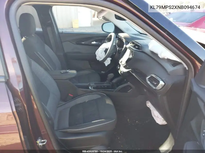 KL79MPS2XNB094674 2022 Chevrolet Trailblazer Fwd Lt