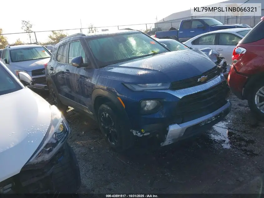 KL79MPSL1NB066321 2022 Chevrolet Trailblazer Fwd Lt