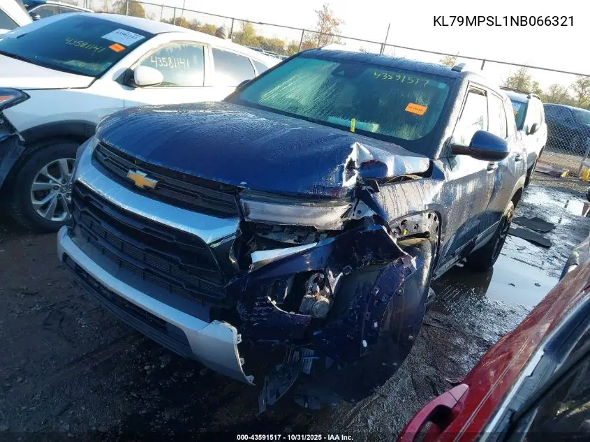 KL79MPSL1NB066321 2022 Chevrolet Trailblazer Fwd Lt