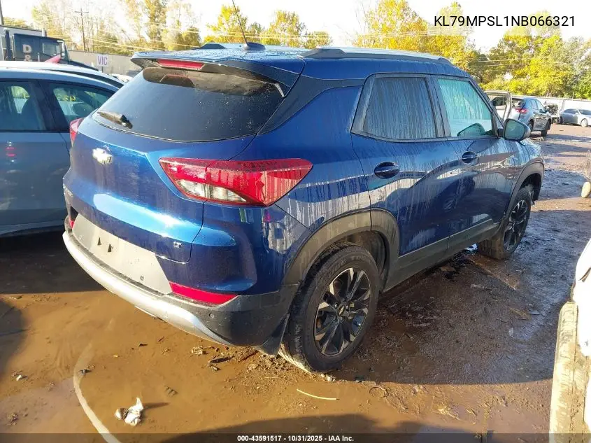 KL79MPSL1NB066321 2022 Chevrolet Trailblazer Fwd Lt