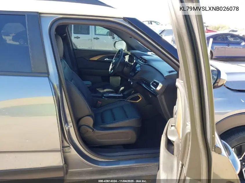 KL79MVSLXNB026078 2022 Chevrolet Trailblazer Fwd Activ