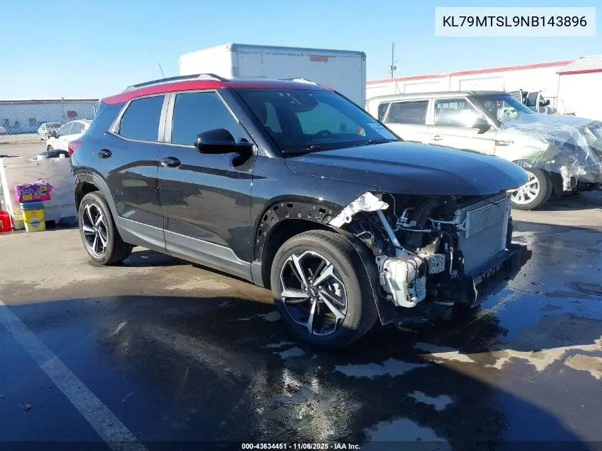KL79MTSL9NB143896 2022 Chevrolet Trailblazer Fwd Rs