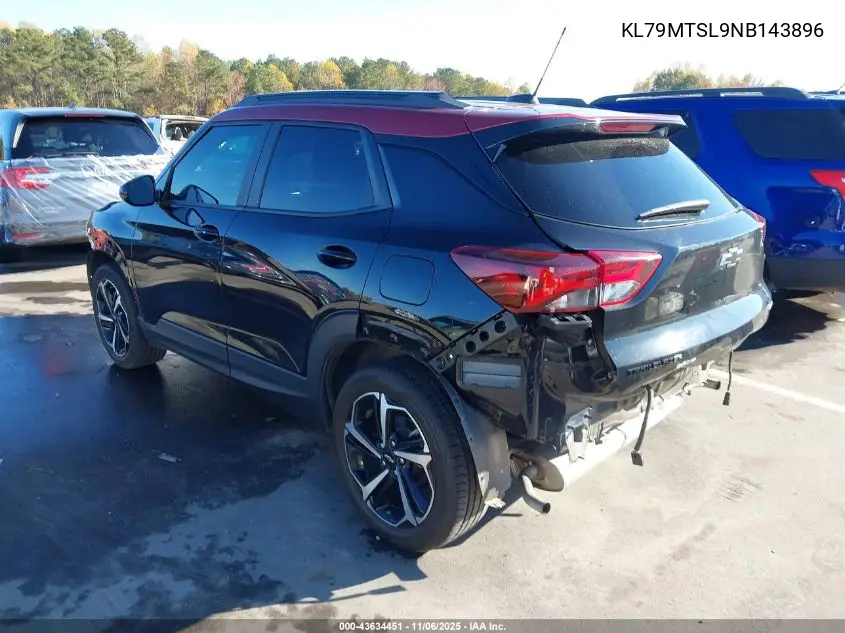 KL79MTSL9NB143896 2022 Chevrolet Trailblazer Fwd Rs