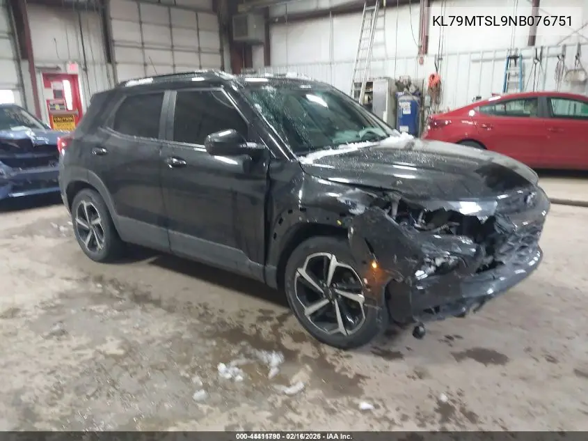 KL79MTSL9NB076751 2022 Chevrolet Trailblazer Fwd Rs