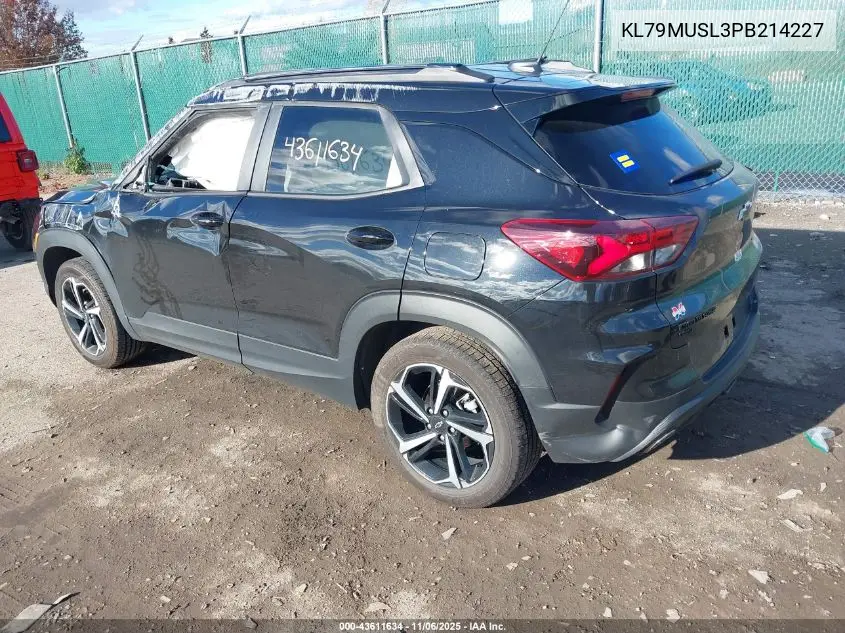 KL79MUSL3PB214227 2023 Chevrolet Trailblazer Awd Rs