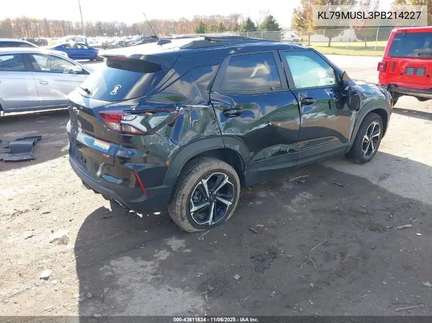 KL79MUSL3PB214227 2023 Chevrolet Trailblazer Awd Rs