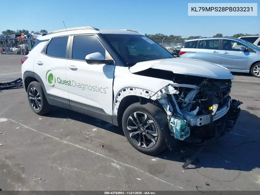 KL79MPS28PB033231 2023 Chevrolet Trailblazer Fwd Lt