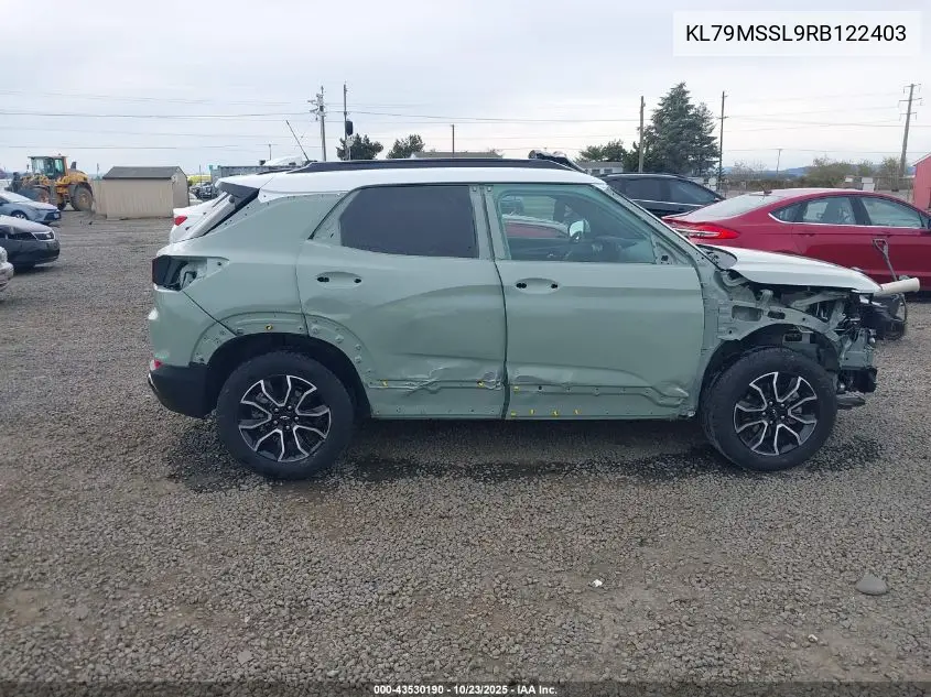 KL79MSSL9RB122403 2024 Chevrolet Trailblazer Awd Activ