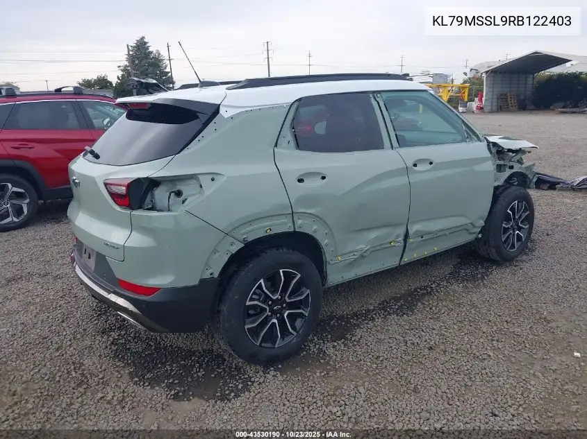KL79MSSL9RB122403 2024 Chevrolet Trailblazer Awd Activ