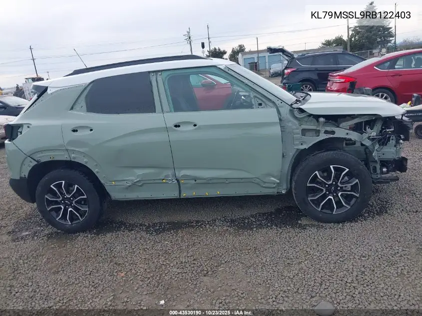KL79MSSL9RB122403 2024 Chevrolet Trailblazer Awd Activ
