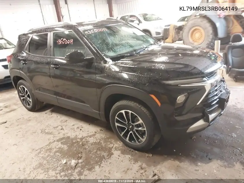 KL79MRSL3RB064149 2024 Chevrolet Trailblazer Awd Lt