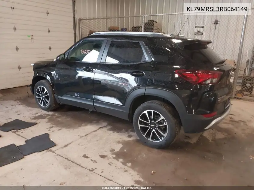 KL79MRSL3RB064149 2024 Chevrolet Trailblazer Awd Lt