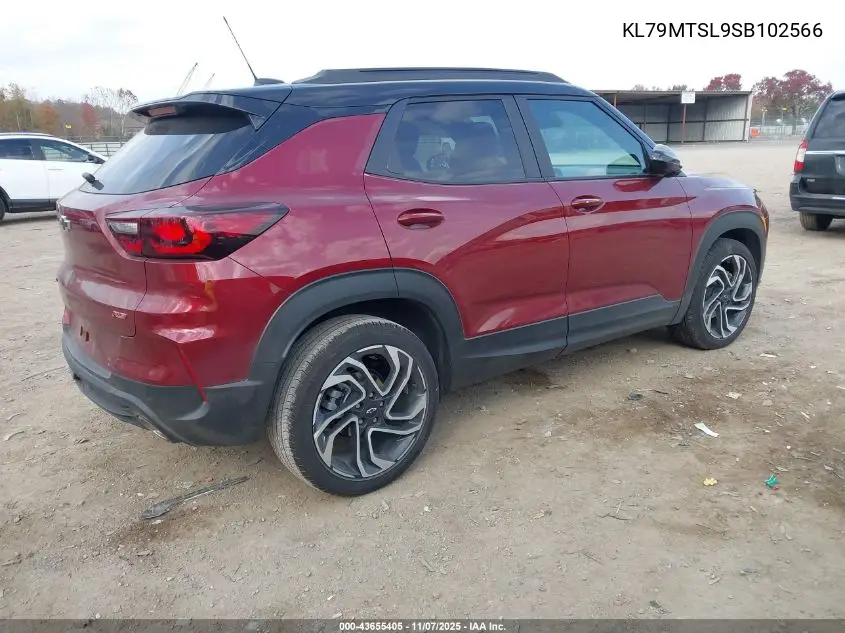KL79MTSL9SB102566 2025 Chevrolet Trailblazer Fwd Rs