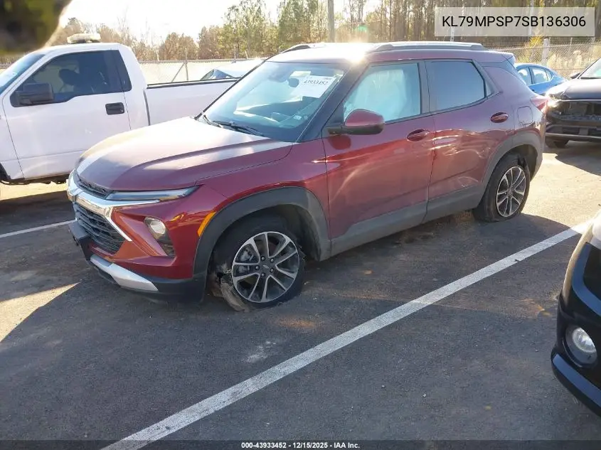 KL79MPSP7SB136306 2025 Chevrolet Trailblazer Fwd Lt