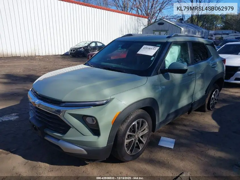 KL79MRSL4SB062979 2025 Chevrolet Trailblazer Awd Lt