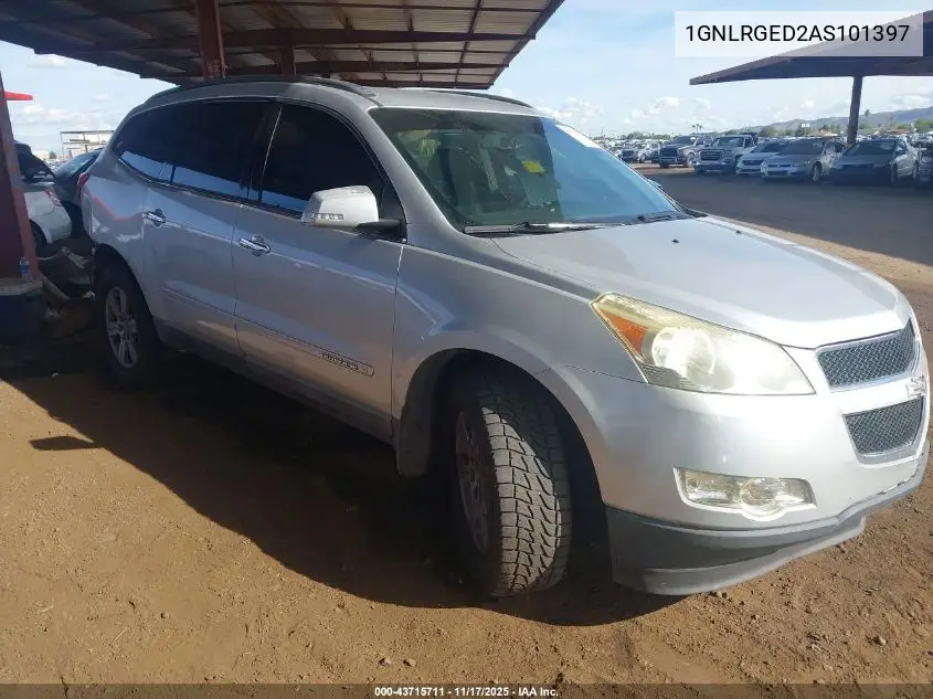 1GNLRGED2AS101397 2010 Chevrolet Traverse Lt