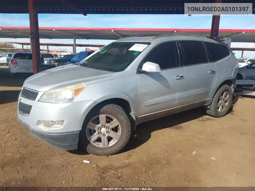 1GNLRGED2AS101397 2010 Chevrolet Traverse Lt