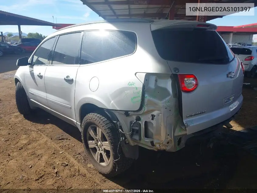 1GNLRGED2AS101397 2010 Chevrolet Traverse Lt