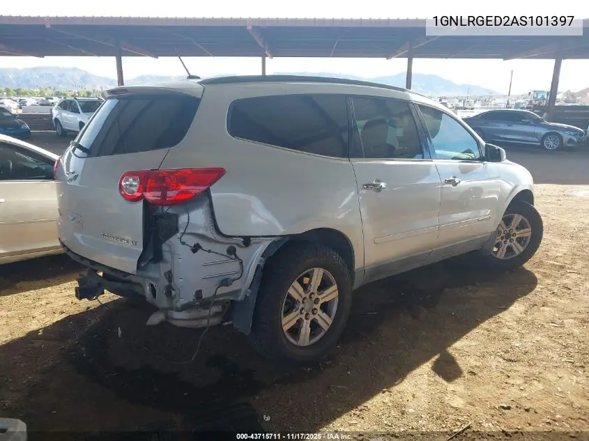 1GNLRGED2AS101397 2010 Chevrolet Traverse Lt