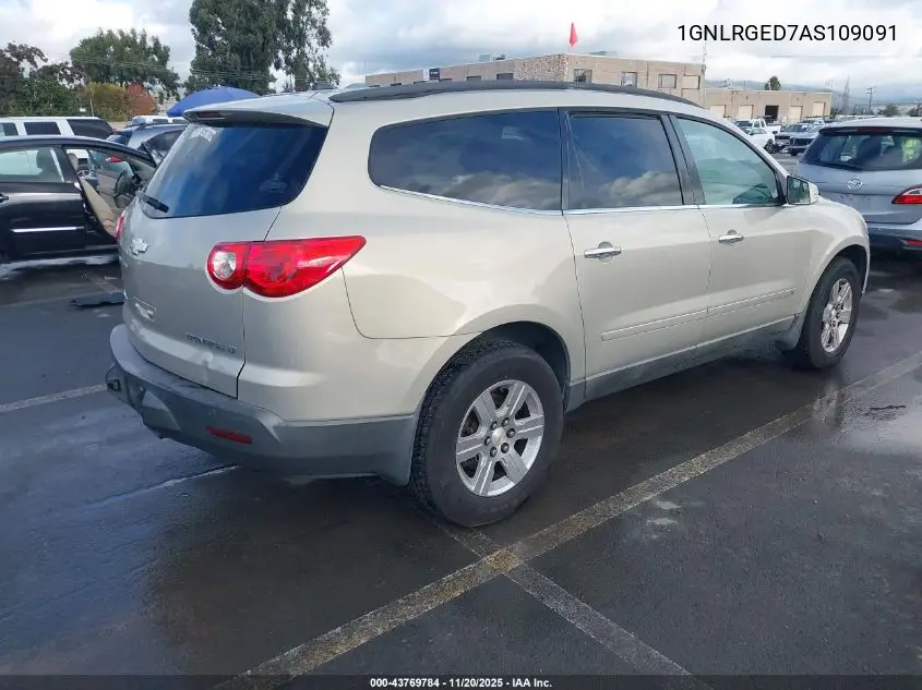 1GNLRGED7AS109091 2010 Chevrolet Traverse Lt