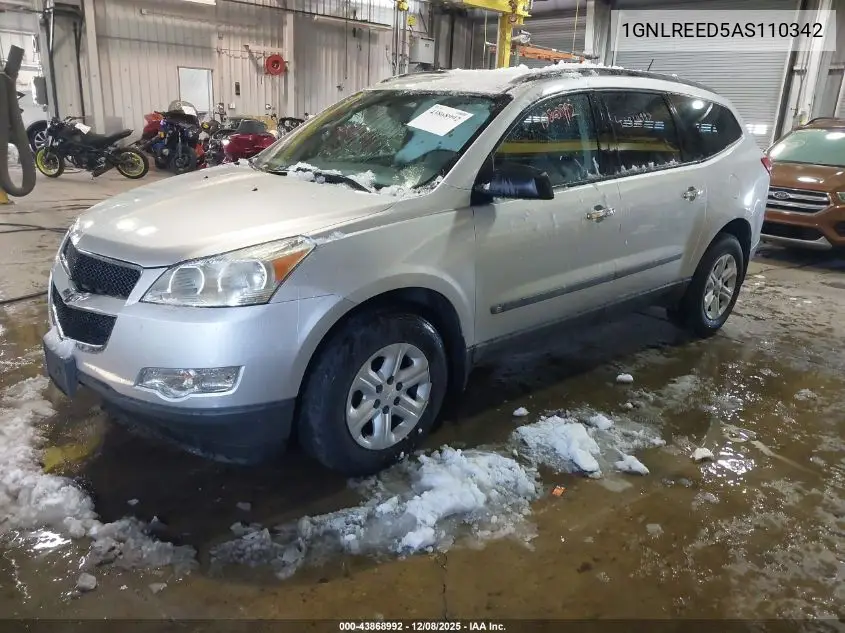 1GNLREED5AS110342 2010 Chevrolet Traverse Ls