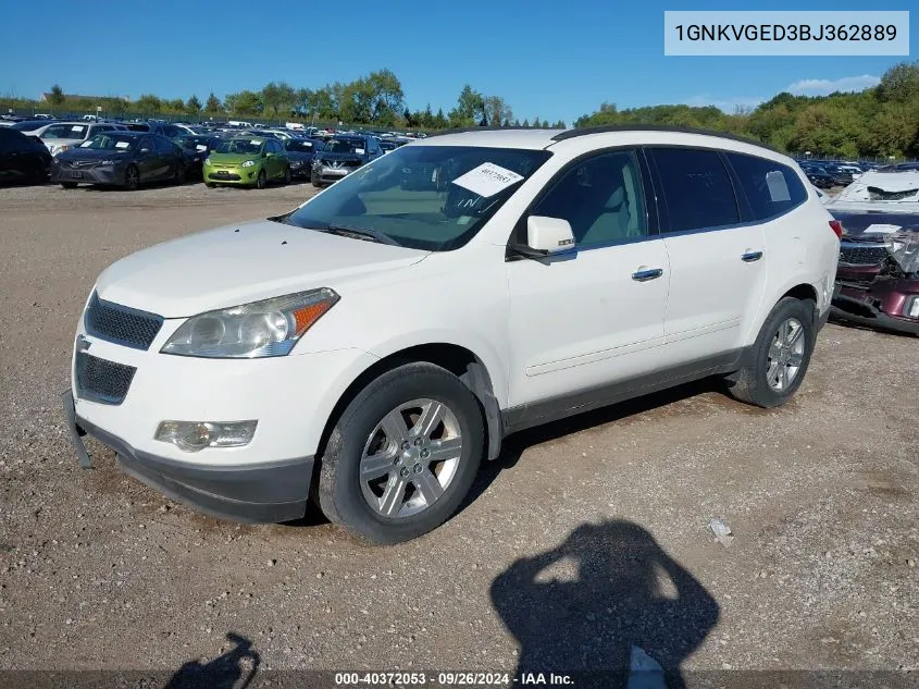 1GNKVGED3BJ362889 2011 Chevrolet Traverse