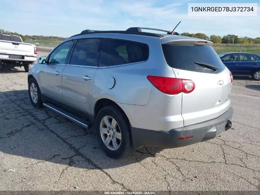 1GNKRGED7BJ372734 2011 Chevrolet Traverse 1Lt