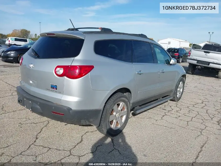 1GNKRGED7BJ372734 2011 Chevrolet Traverse 1Lt