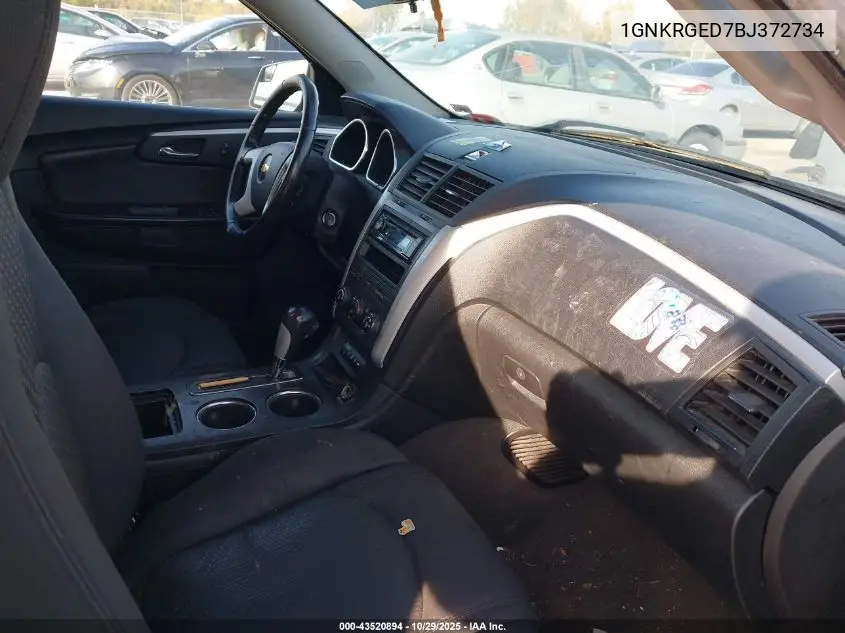 1GNKRGED7BJ372734 2011 Chevrolet Traverse 1Lt